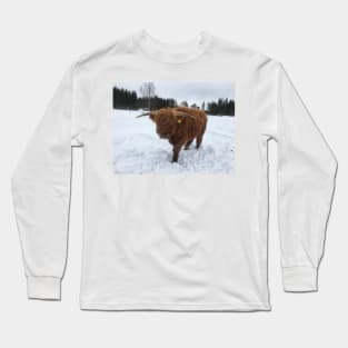 Scottish Highland Cattle Bull 1708 Long Sleeve T-Shirt